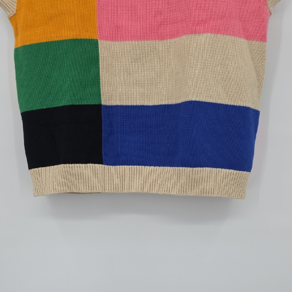 Stella Nova Multicolor Patchwork Sleeveless Sweat… - image 3